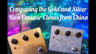 Comparing the Silver and Gold Klon Centaur Clones from China w/Different Amp Models on the Zoom G11