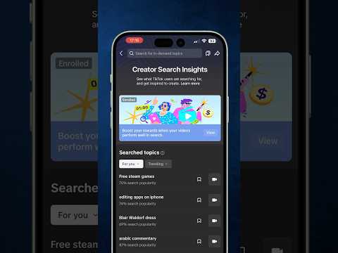 TikTok Creator Search Insights
