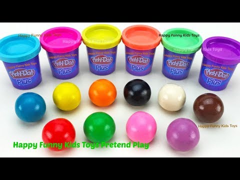 Learn Colors and Making Ice Cream Popsicle with Play Doh Balls Surprise Toys Kinder Surprise Eggs