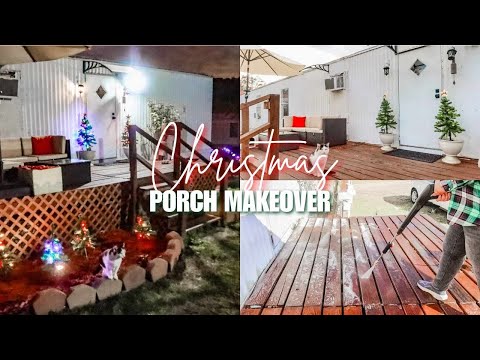 PORCH MAKEOVER MOBILE HOME CHRISTMAS GIRAFFE TOOLS PRESSURE WASHER