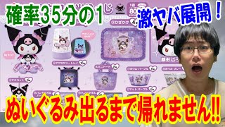 【サンリオくじ】あってはならない事態が!? 確率35分の1のぬいぐるみが出るまで引く!!【Sanrio/当りくじ/一番くじ】