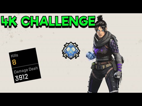 My first real attempt at the 4k damage badge challenge in Apex Legends!