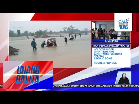 Ilang motorsiklo, binuhat dahil sa rumaragasang baha sa kalsada; ilang residente,... | Unang Hirit