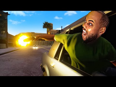 Living in the Hood of San Andreas for 24 Hours!