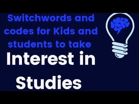 Switchwords and codes for KIDS and STUDENTS to Take interest in Studies 🤓🧠