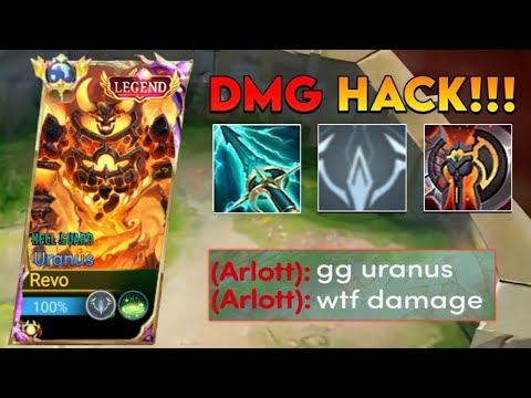 FINALLY!! NEW BEST URANUS FULL DAMAGE BUILD FOR EXP LANE IN RANKED GAME! (101% Broken!💀)