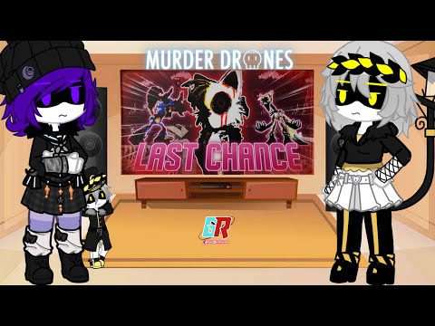 Murder Drones React - FNF Last Chance V2 & V3 - Gacha Club