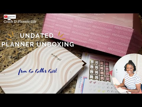 NEW Go Getter Girl Planner Unboxing| Undated Planners