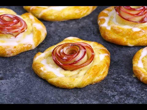 Quick and Easy Apple Rose Danish