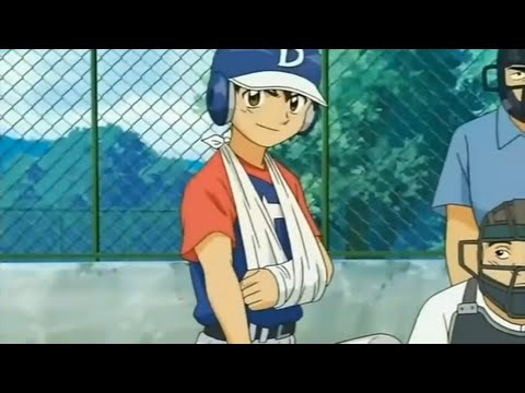 【棒球大聯盟S01 吾郎 單手全壘打!?  】『MAJOR  honda goro one Handed Home Run  』