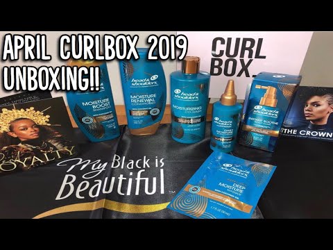 💙APRIL CURLBOX 2019 | HEAD & SHOULDERS ROYAL OILS COLLECTION| UNBOXING💙