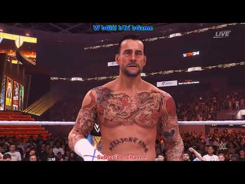 WWE 2K24 CM PUNK VS. ROB VAN DAM #2024 #sports #wrestlemania