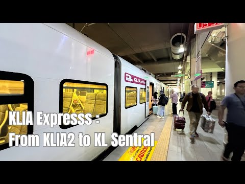 Experience KLIA Express from KLIA2 to KL Sentral ll Kuala Lumpur Malaysia ll by: Stanlig Films