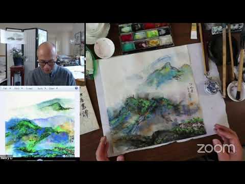 Lesson 51: Zhu Qizhan's Colorful Landscape Painting