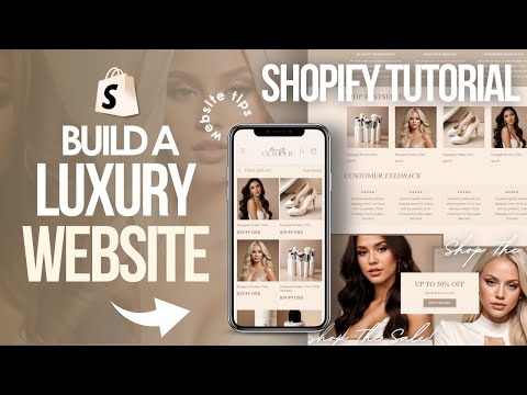 HOW TO BUILD A LUXURY SHOPIFY Store | Shopify Tips 2024