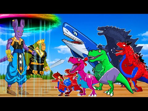 Jurassic World Ankylosaurus: KONG DINOSAURS Monsterverse Velociraptor SHARK Death? Cartoon Animation