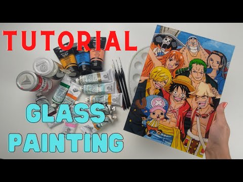 Anime Glass Painting Tutorial - One Piece