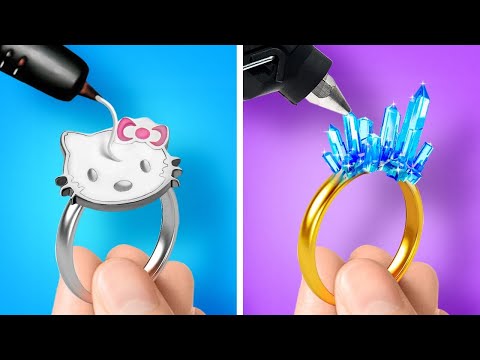 💍✨ 可愛らしいエポキシ樹脂と3Dペンジュエリー！ 学校や普段のスタイルにぴったりの必見DIYアクセサリー