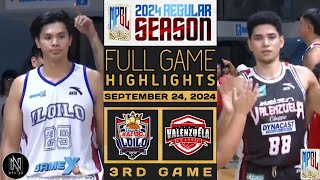 MPBL HIGHLIGHTS: ILOILO UNITED ROYALS VS VALENZUELA CLASSIC (SEPTEMBER 24, 2024)