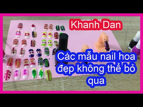 Các mẫu nail hoa đẹp không thể bỏ qua