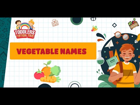 Learn 14 Vegetables Name in English For Kids with Pictures | Vegetable Names