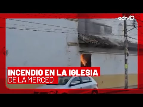 🚨¡Última Hora! Fuerte incendio en una iglesia en San Cristobal de Las Casas, Chiapas