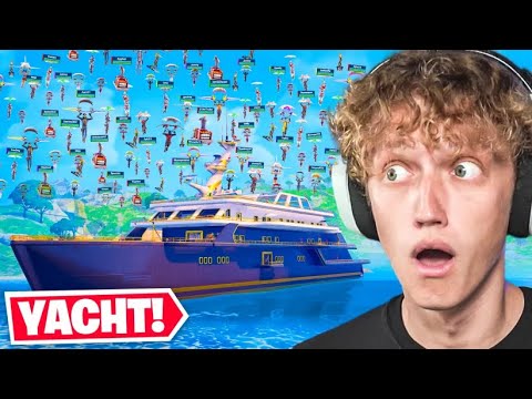 100 Players Land At *THE YACHT* In Chapter 5! (INSANE)