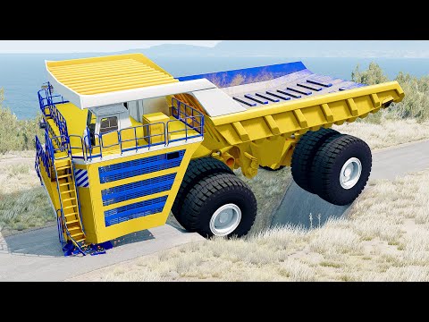 Mobil vs Giant Pit #17 - BeamNG Drive