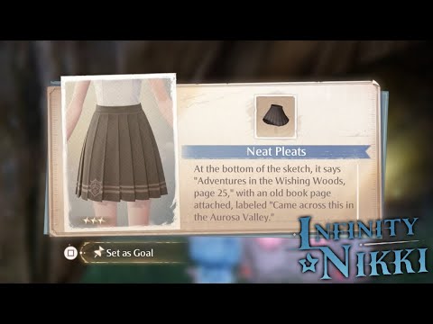 Neat Pleats Skirt Sketch Location - Chic Elegance Bottoms | Infinity Nikki