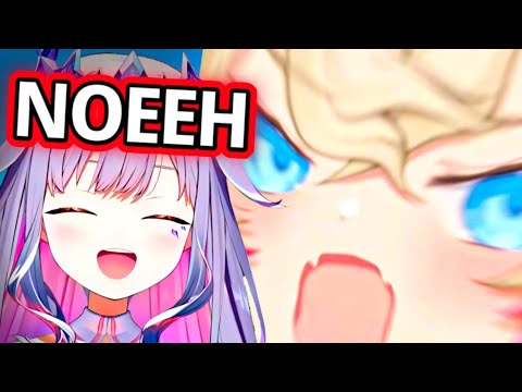 Biboo's Trying Hard to Say No in Mococo's Accent【Hololive EN】