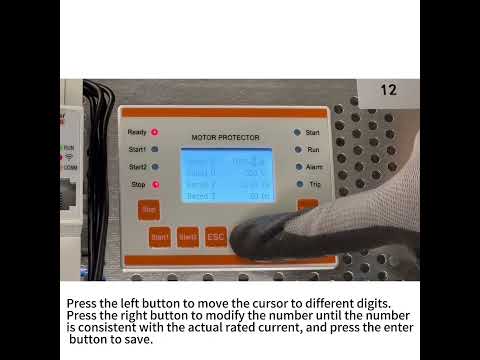 Acrel Electric | ARD2F Motor Protector—Setting Method of Rated Parameters