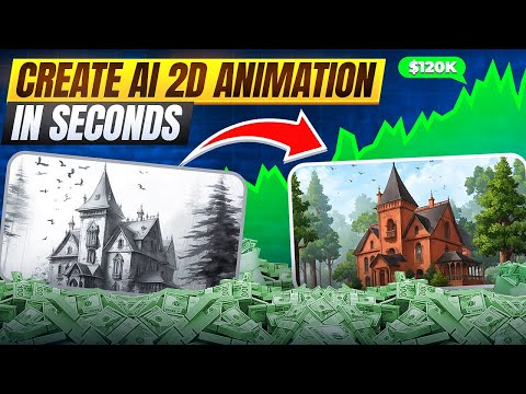 EARN $120k from YouTube by creating end to end 2D animation using Autodraft AI