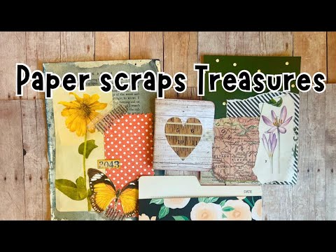 Use PAPER SCRAPS to Create JUNK JOURNAL Embellishments and Treasures | Use Your Scraps |