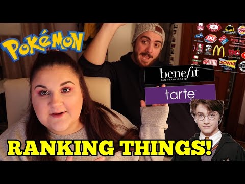 Ranking Our Favorite Things! *arguing for 30 minutes*