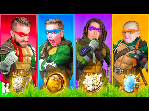 Ninja Turtle Boss Challenge (Family Fortnite Battle)