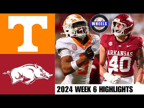 #4 Tennessee vs Arkansas | Full Game Highlights | 2024 College Football Highlights