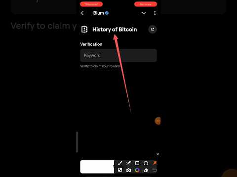 History of Bitcoin | Blum verify code | Blum history of Bitcoin #blum #blumverifycode#blumairdrops