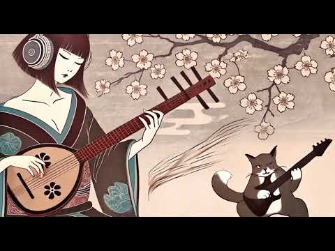 Shamisen 三味線 X Electricguitar Duet Background Music for Studying or Work