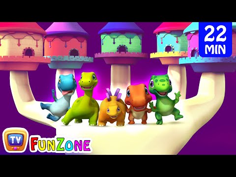 Finger Family Dinosaurs & Many More 3D Nursery Rhymes & Songs for Babies