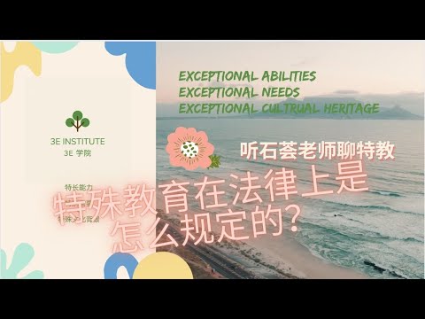 1 美国的特殊教育在法律上是怎么规定的？