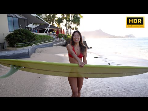 Ashley Surfs Waikiki (Oct 7, 2024) 4K  HDR