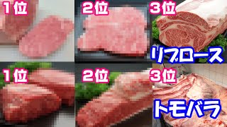 【牛肉の部位】高い部位と安い部位ランキング