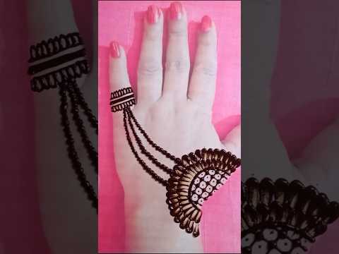 Easy mehndi design using bangle #mehndi #youtubeshorts #shorts #trending #viralvideo