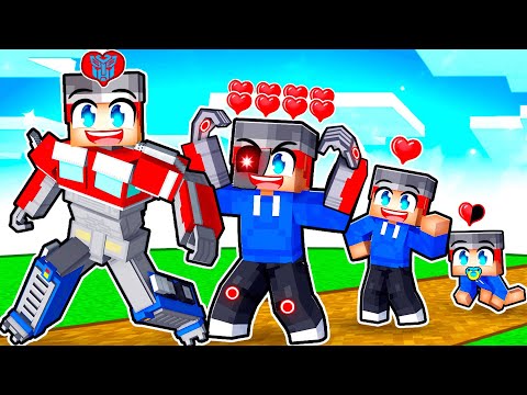 Gara’s BIRTH to TRANSFORMER in Minecraft!