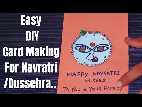 DIY Navratri Card | Navratri Card Making| Navratri Card | Happy Navratri Card | #navratri2022