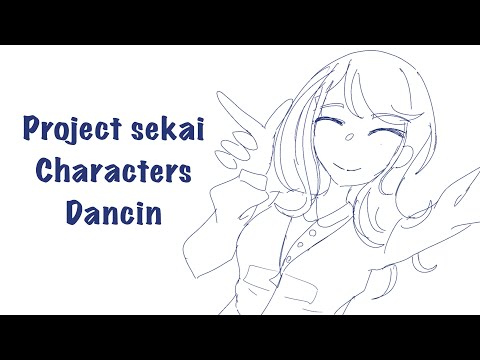 Just Project sekai characters dancing