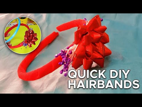 Quick DIY hairbands||hair accessories unique ideas|| #YouTubevideos #handmade #youtubepartner #craft