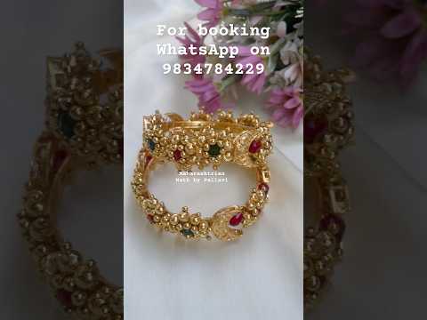 Golden Chandra bangles 🌸 for booking WhatsApp on 9834784229