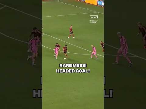 MESSI scores RARE HEADED GOAL for INTER MIAMI 💥 #shorts #football #soccer