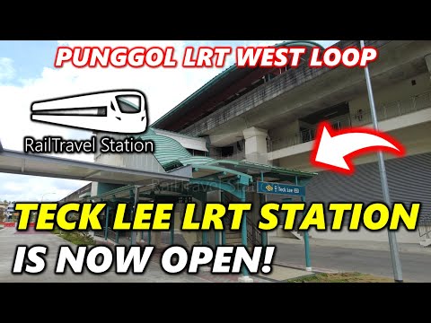 TECK LEE LRT IS FINALLY OPEN! 🇸🇬🚆 Punggol LRT West Loop Punggol→Teck Lee